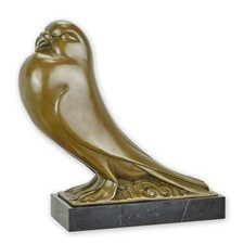 Bronzefigur Art-Deco Taube, AN