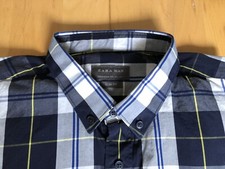 super Zara Hemd blau kariert Gr. L