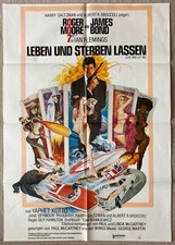 James Bond 007 Roger Moore Leben und sterben lassen orig. Filmplakat DIN A1