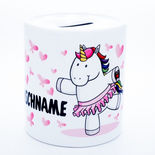 Einhorn spardose mit namen - spardose,
