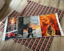 Jersey Feuerwehr Panel Stenzo 3teilig 75 x 150 cm + Grundstoff 150 x 125 +Zugabe