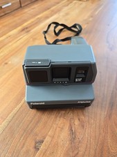 Polaroid Impulse Sofortbildkamera 600,analog,mit Blitzlicht,grau,Trageband