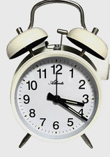 Wecker Uhr Atlanta 1053/0 mechanischer wecker zum aufziehen ohne Batterien Neu