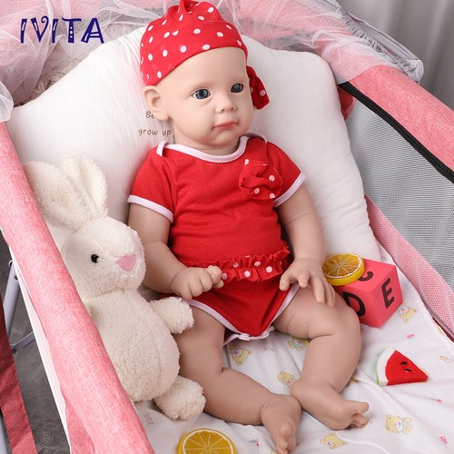 53cm silikon reborn babypuppe - silikon,