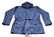 Vintage PVC-Rarität: Nostalgische Voll-PVC-Jacke mit Kapuze, 36/38, Regenjacke