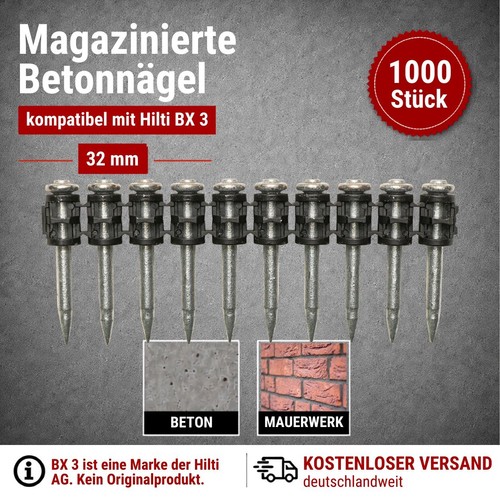 Betonnägel 1000 stück mm - betonnägel,