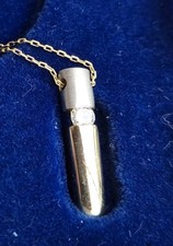 Halskette 585 echt Gold, 14 Karat Anhänger mit 1 Diamant