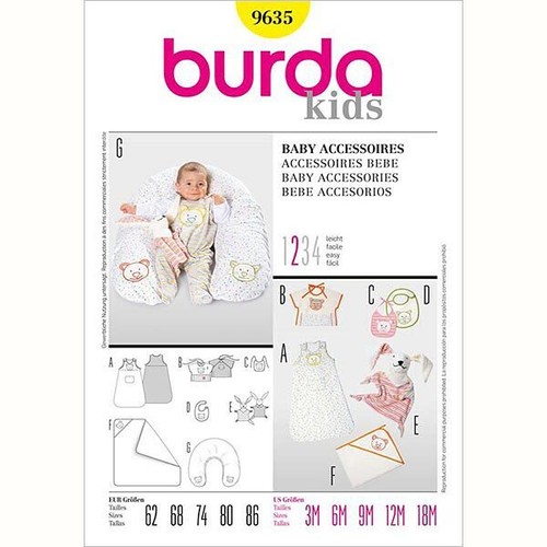 Burda kids 9635 baby - kids, zubehör