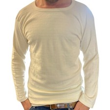 Angora Longsleeve Herren Shirt Oberteil 30% Angora Natur Gr. XL