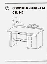 Grau silberner Schreibtisch