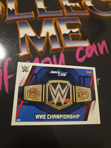 Topps wwe wwf - wwe, championship