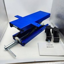 Motorrad Hebebühne inkl. Gummiauflage Scherenheber Lift ConStands Mini blau