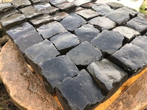 Alte basalt pflastersteine x - alte, 9