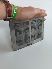 Druckplatte Fund Kupferstich Bibel Stempel Stahlstich Buchdruck Sakrale Rare