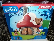 20803 - Schlumpf Schlümpfe Haus mit Figuren, Papa, Gargamel u. Azrael, neu ovp