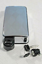 Batteriedeckel mit Schloß chrom LS650 Suzuki Deckel Kappe Batterie Abdeckung Neu