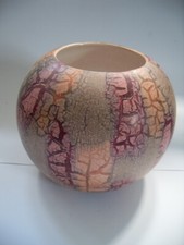 Dekorative Scheurich Kugelvase / Bodenvase Abstraktes Muster Durchmesser ca 22cm