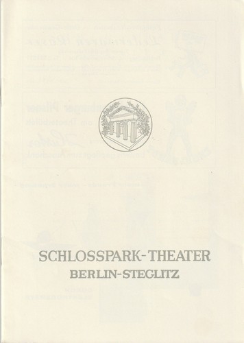 Programmheft anton tschechow - anton,