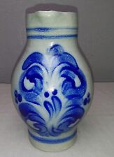 Weinkrug Steinzeug Keramik Krug Salzglasur 2 Liter Blau/Grau  H 713