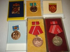 6 DDR Abzeichen Orden mit OVP