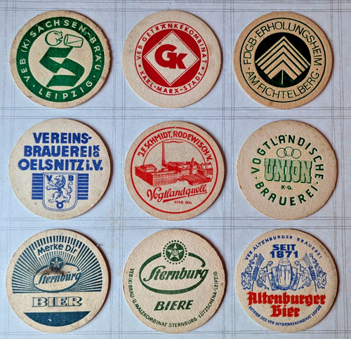 Bierdeckel ddr leipzig - bierdeckel,