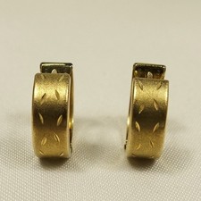 Große Creolen 333 Gelbgold Ø