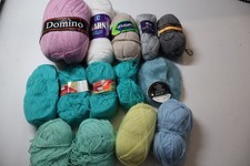 1kg Wollpaket verschiedene Materialien Wolle Wollreste siehe Bild Top Zustand