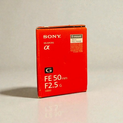 Sony 50mm g objektiv - 50mm, f2.5