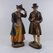 Paar Holzfiguren Holz