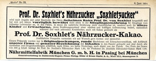 Prof soxhlet nährzucker - prof.dr.soxhlet's,