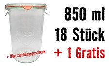 Weckgläser 850ml sturzgläser - weckgläser,