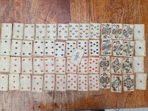 Antik spielkarten dondorf - spielkarten, b.