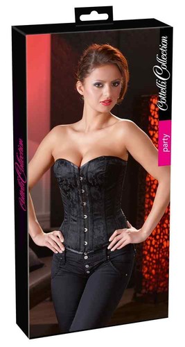 Corsage schwarz 2xl - schwarz,