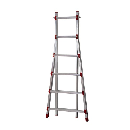 Aluminium teleskopleiter 305 - aluminium,