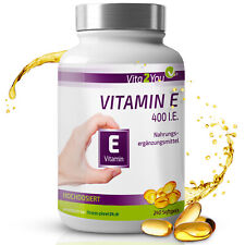 Vita2You Vitamin E 400 IE - 240 Softgel Kapseln - Hochdosiert - Premium Qualität