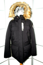 NEU NP €655 Napapijri Damen Winterjacke Parka SKIDOO OPEN LONG 1 Gr. XL Schwarz