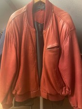 Leder Jacke rot