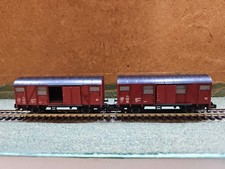 Spur N 3 Waggon Fleischmann gedeckter Güterwagen braun 2A
