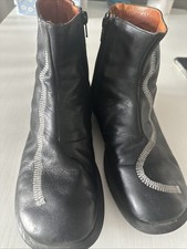 Camper Twins Boots Damen Stiefelette Stiefel Gr. 40 schwarz Reißverschluss