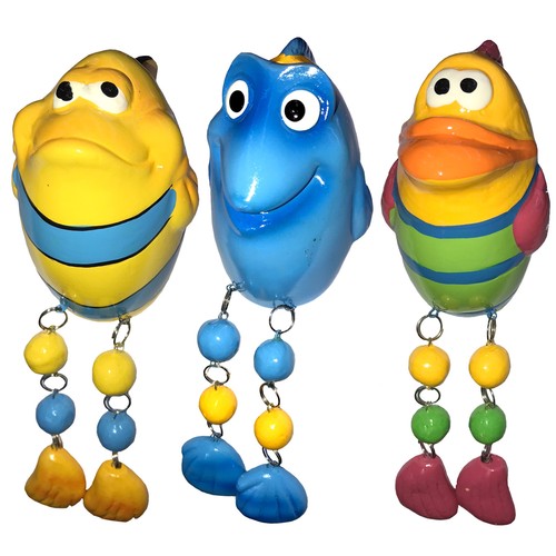 3er set kantensitzer - set, fisch