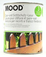 Mood Zaun- und Sichtschutzlasur Holzlasur Holzpflege Wetterschutz natur - 0,75 L