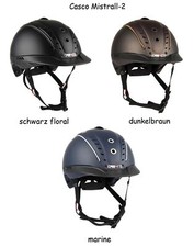 Casco Mistrall-2 Reithelm schwarz floral dunkelbraun marine Größe S-XL