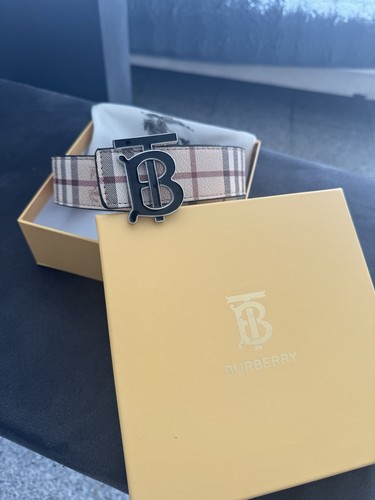 Burberry monogram belt gr - tb,