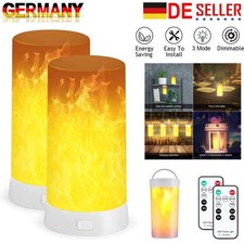 2x LED Flamme Licht Nachtlicht