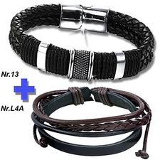 2 Stk. Lederarmband Damen