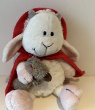 NICI Ziege Nici Zicklein Melly Rotkäppchen mit Wolf rotem Umhang ca. 25 cm