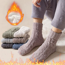 2 Paar warme flauschige Kuschelsocken Socken Haussocken Damen Frauen Winter Set