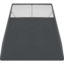 Premium Lampenschirm Hängeleuchte Trapez Schwarz Weiß Stoff E14/E27