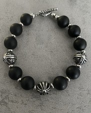 Herrenarmband Onyx / Edelstahl