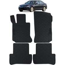 Auto Gummi Fußmatten Schwarz